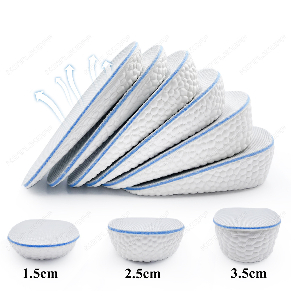 Men Shoes Outlet - Height Increase Insoles Sponge Shock Absorption