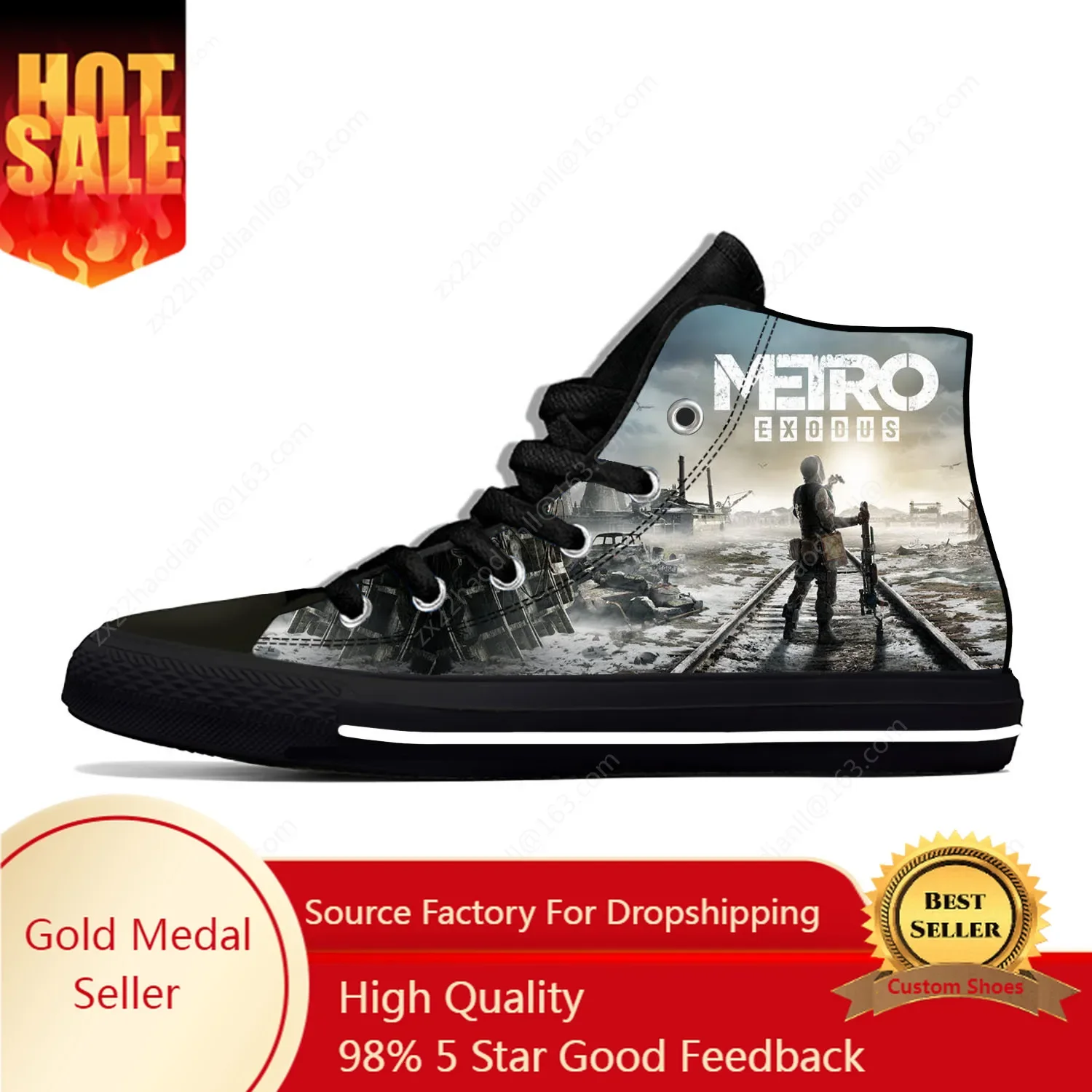 Men Shoes Metro - Game Metro Exodus 3D Print High