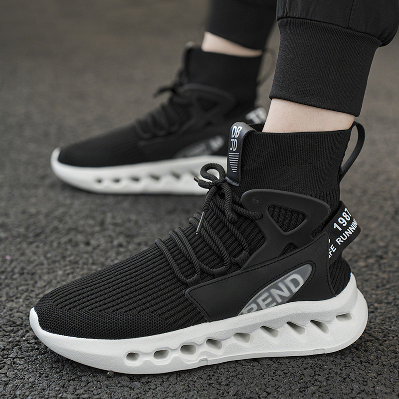 Trendy Men High Top Sock Shoes - Men Shoes Running review and price