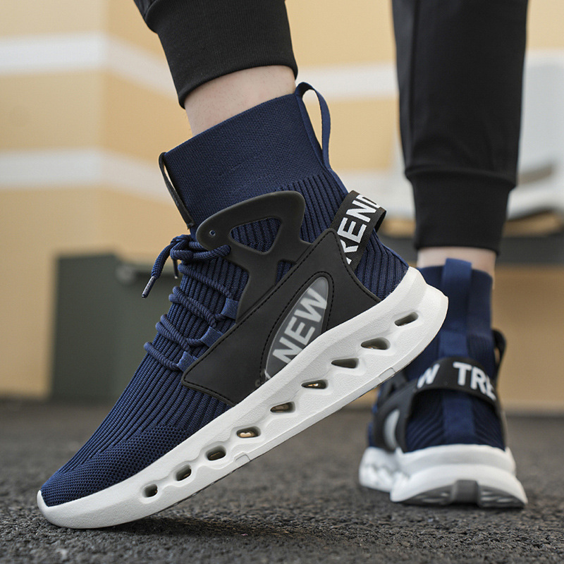 Trendy Men High Top Sock Shoes - Men Shoes Running review and price