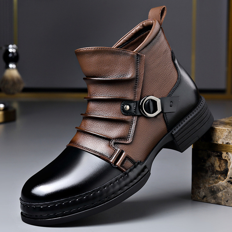 Autumn Winter Retro Ankle Boot - Men Shoes Designer review and price