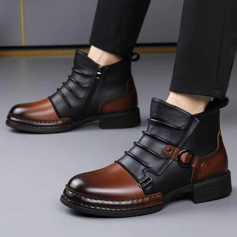 Autumn Winter Retro Ankle Boot - Men Shoes Designer review and price