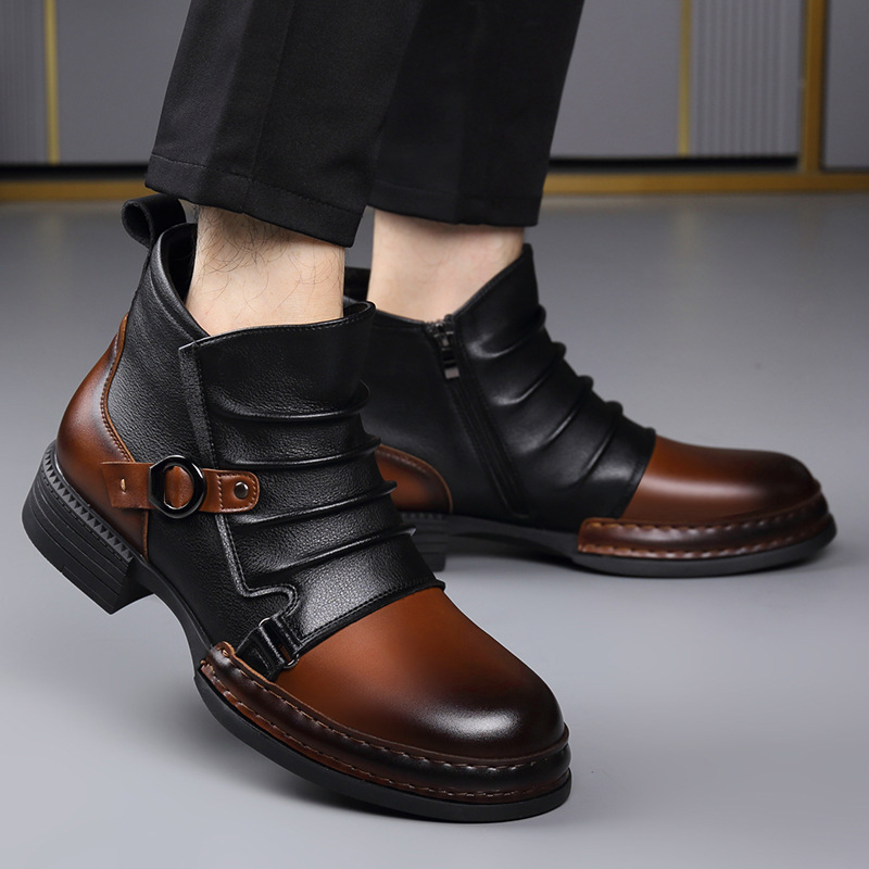Autumn Winter Retro Ankle Boot - Men Shoes Designer review and price