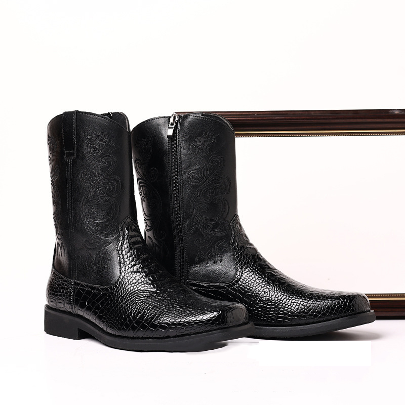 Men's Crocodile-Print Leather  - Men Shoes Classic review and price