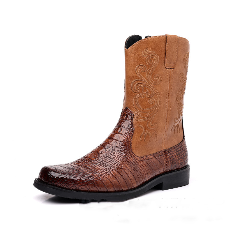 Men's Crocodile-Print Leather  - Men Shoes Classic review and price