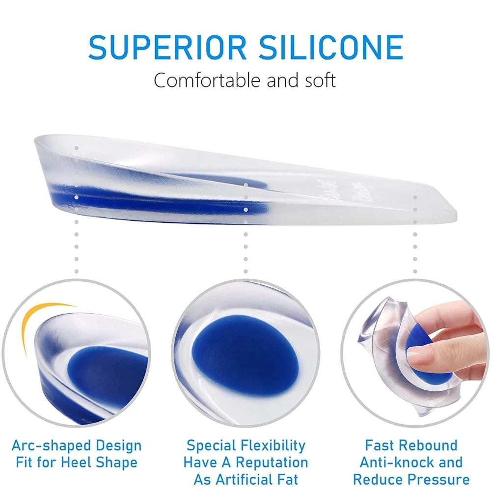 1 Pair EU40-44 gel insole sili - Men Shoes Outlet review and price