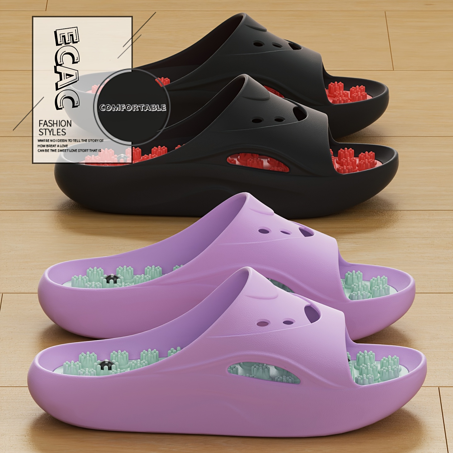 Women Men EVA Massage Slippers - Men'S Shoes Cloud review and price